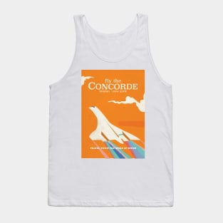 Fly the Concorde vintage travel poster Tank Top